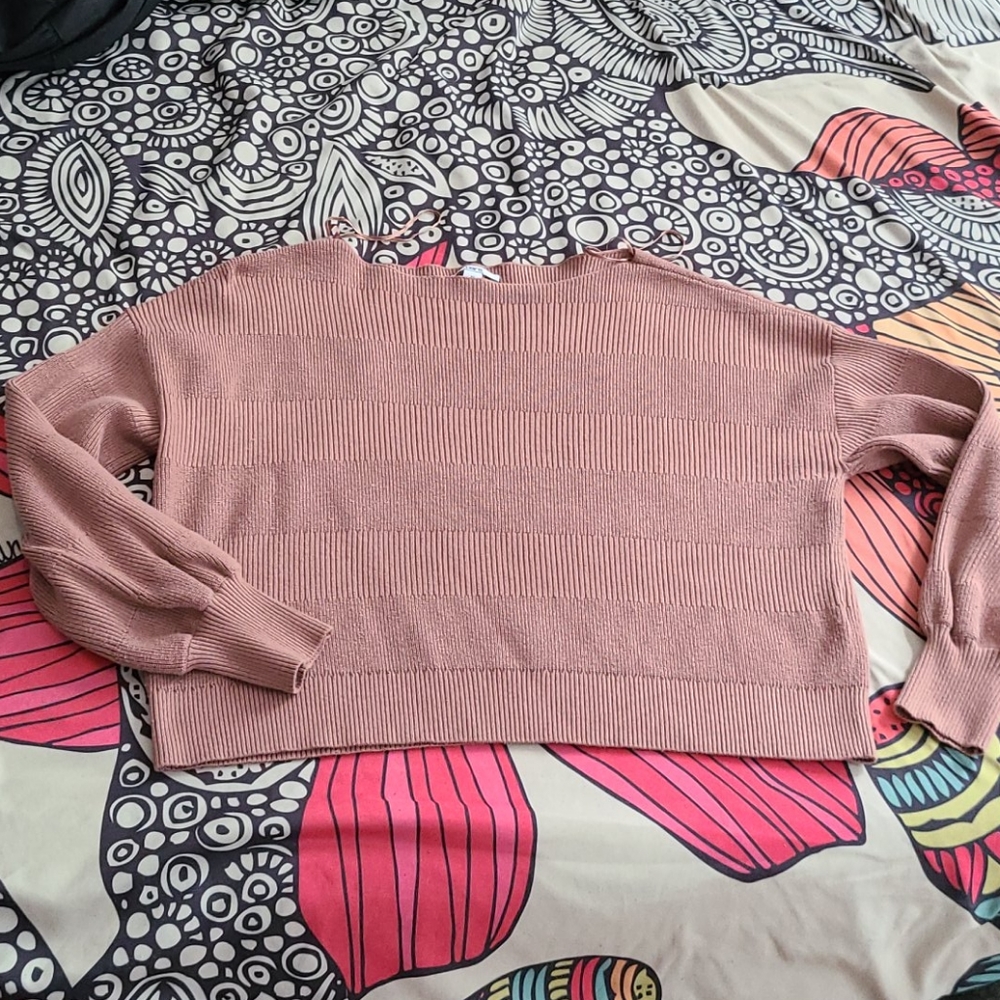 Bar III medium dark rose blush sweater pullover